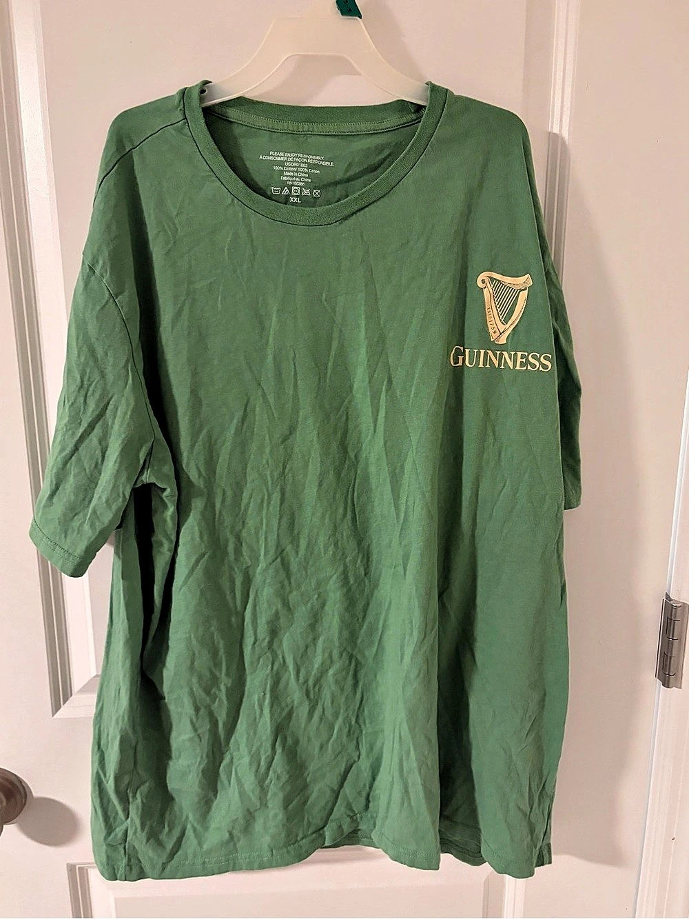 Guinness Good Time For A Guinness Green Graphic T-Shirt Green Graphic Tee XXL